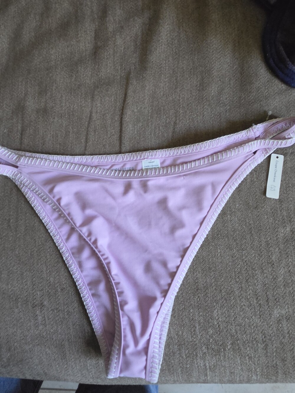 Hollister Women's Light Pink Bikini Bottom Size XL